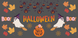 Креативна склянка "HALLOWEEN" 500 мл з скляною трубочкою та бамбуковою кришкою 00325 фото 2
