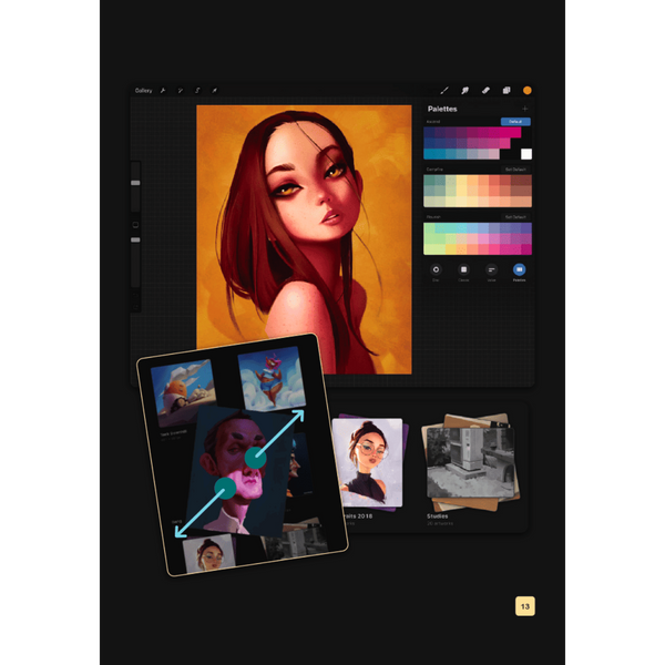 Посібник для початківців з цифрового живопису в Procreate 01: Як малювати на iPad 01163 фото
