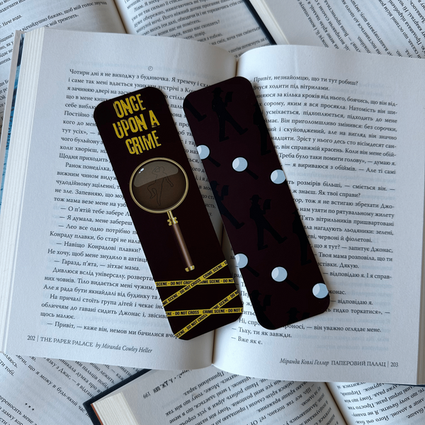 Книжкова закладка &laquo;ONCE, UPON A, CRIME&raquo; 00489 фото