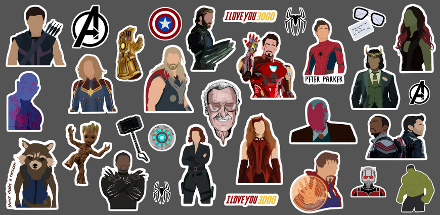 Креативна склянка "Герої Marvel" 500 мл з скляною трубочкою та бамбуковою кришкою 00328 фото