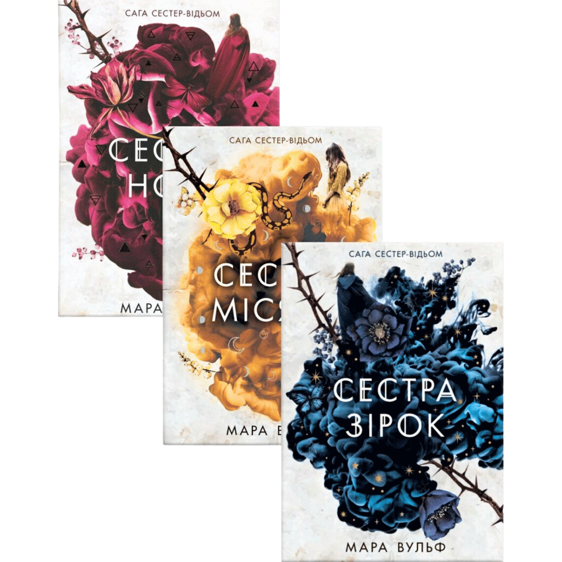 Комплект серії книг "Сага сестер-відьом"